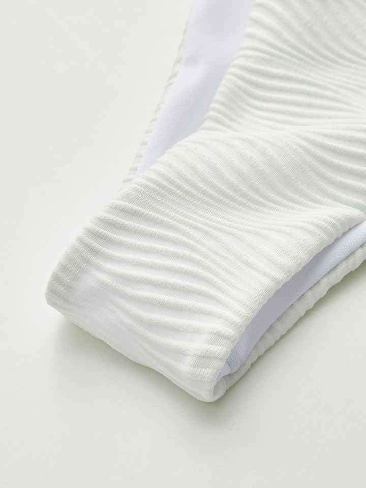 Şık Doku Detaylı Bikini Takımı Yazlık Mükemmel Görünüm