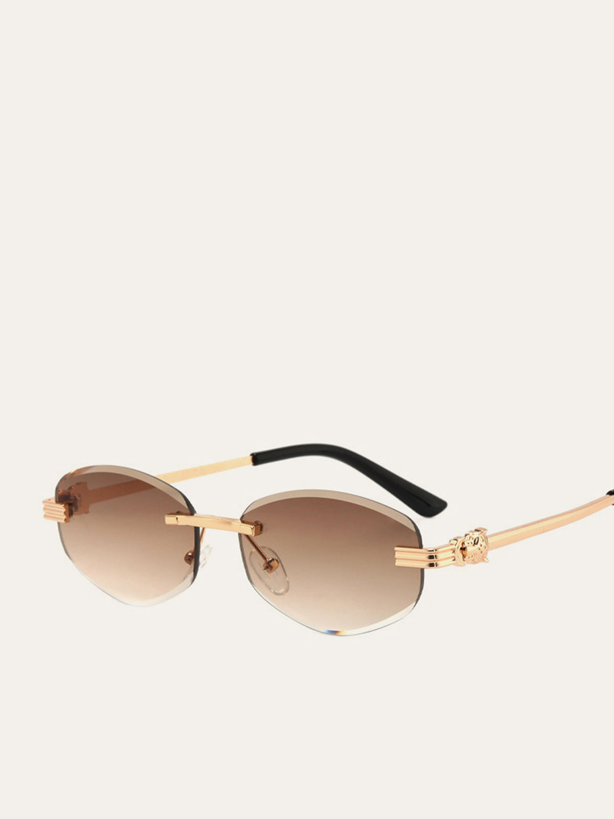 Gradient Lens Gold Frame Sunglasses — Svelte Chic