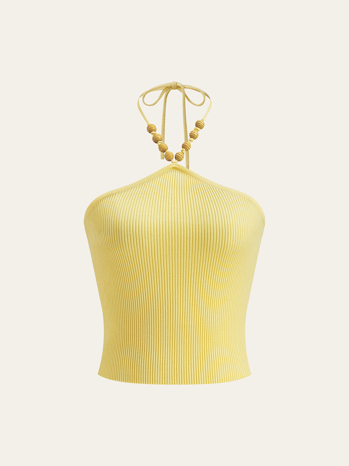 Intarsia Knit Halter Cropped Top — Svelte Chic