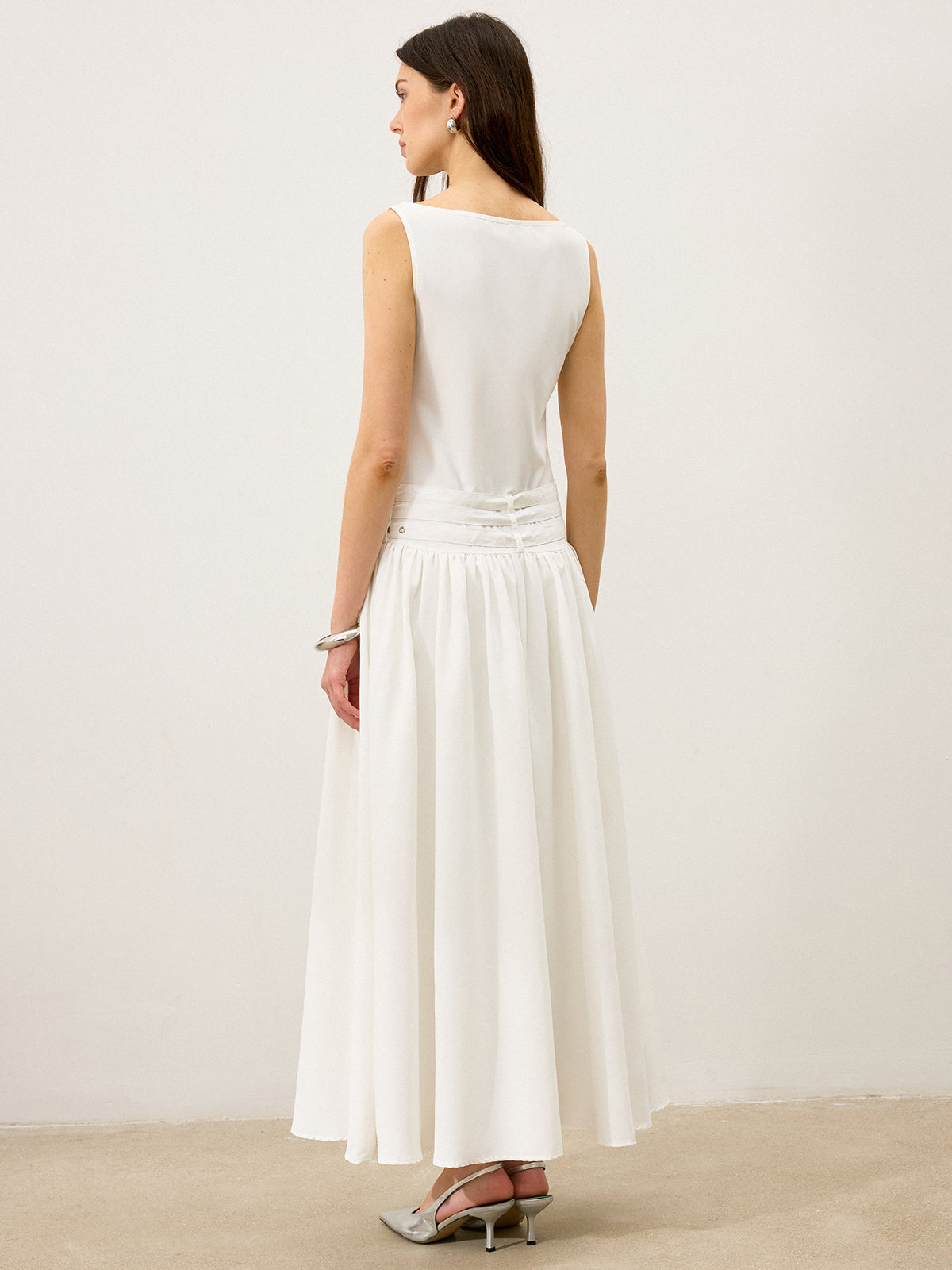 Belted Low Waist Maxi Dress — Svelte Chic