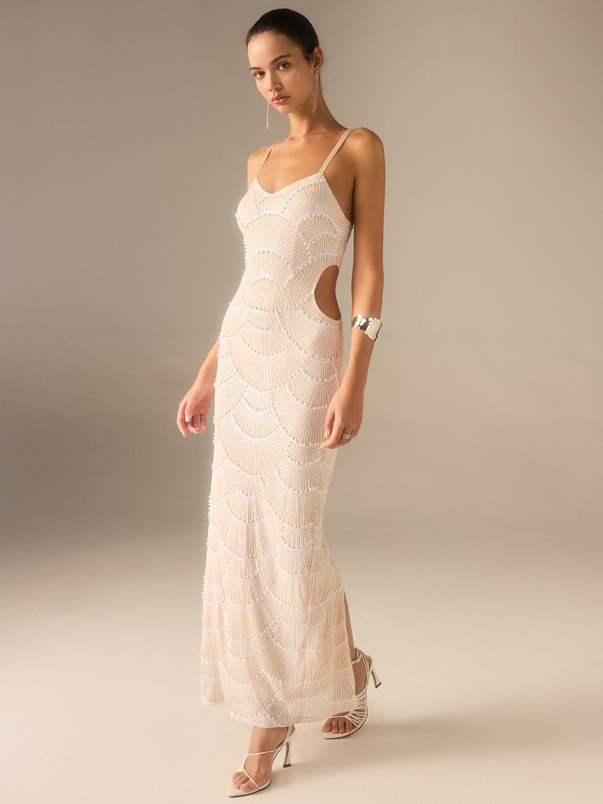 Beaded Cutout Maxi Dress — Svelte Chic