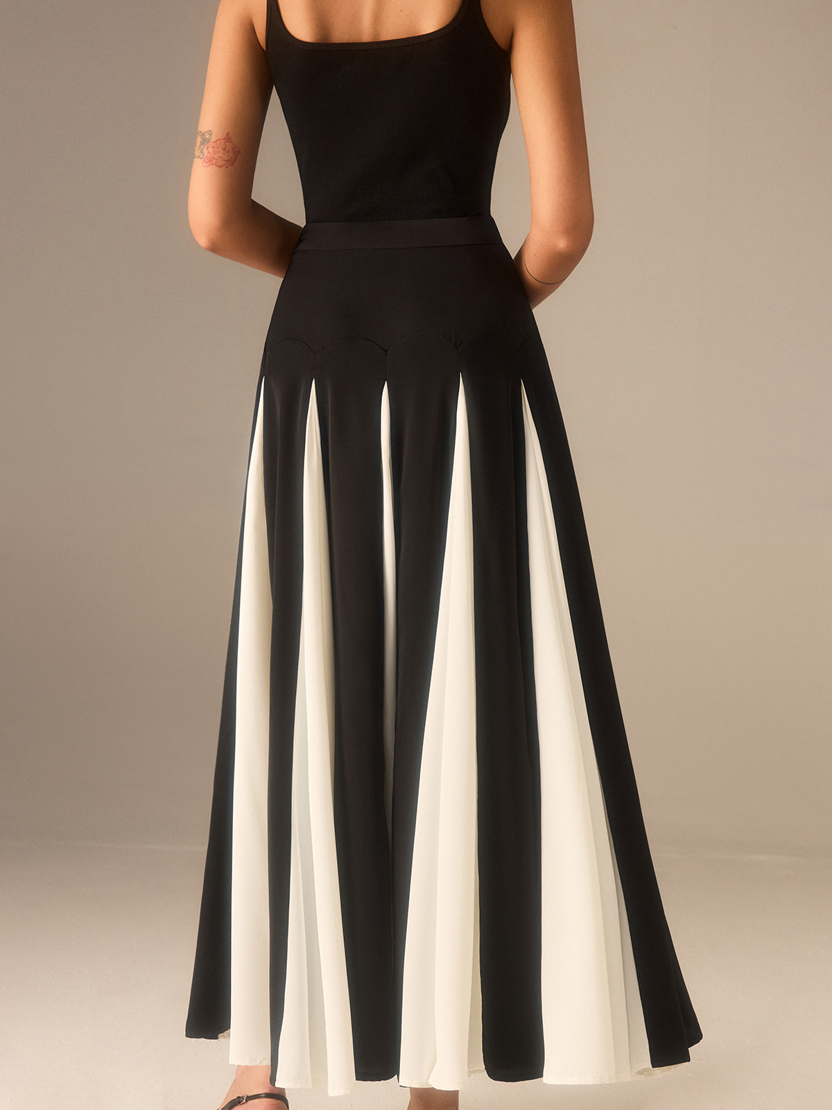 Colour Block Maxi Skirt — Svelte Chic