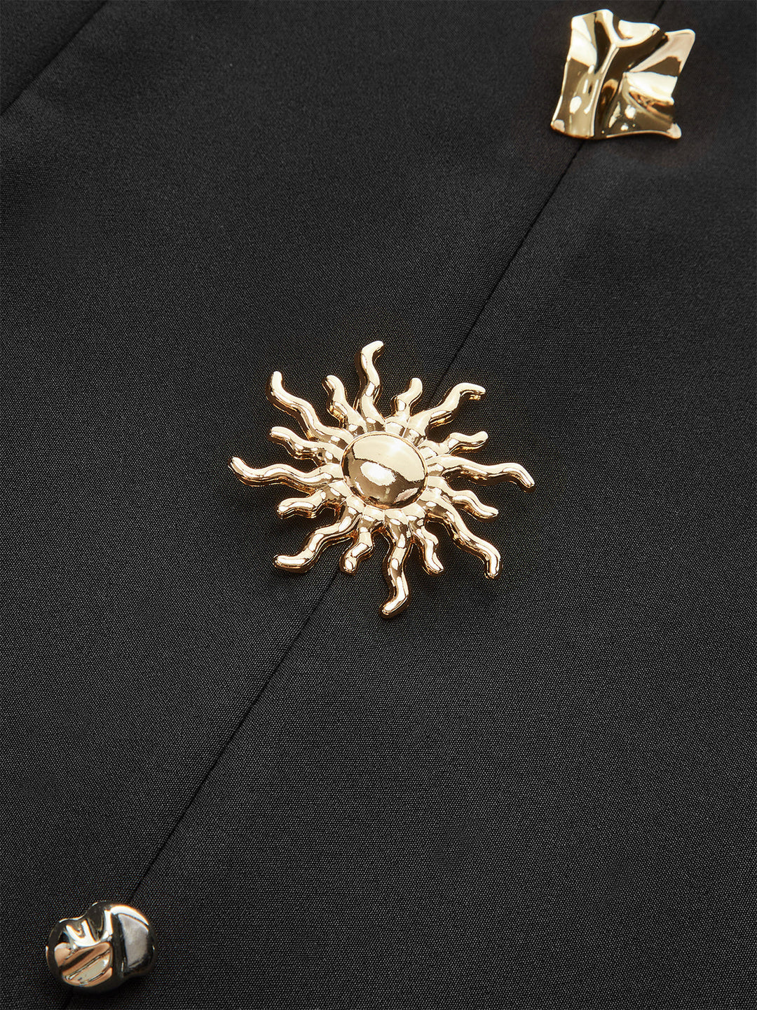 Metal Düğme Halter Elbise