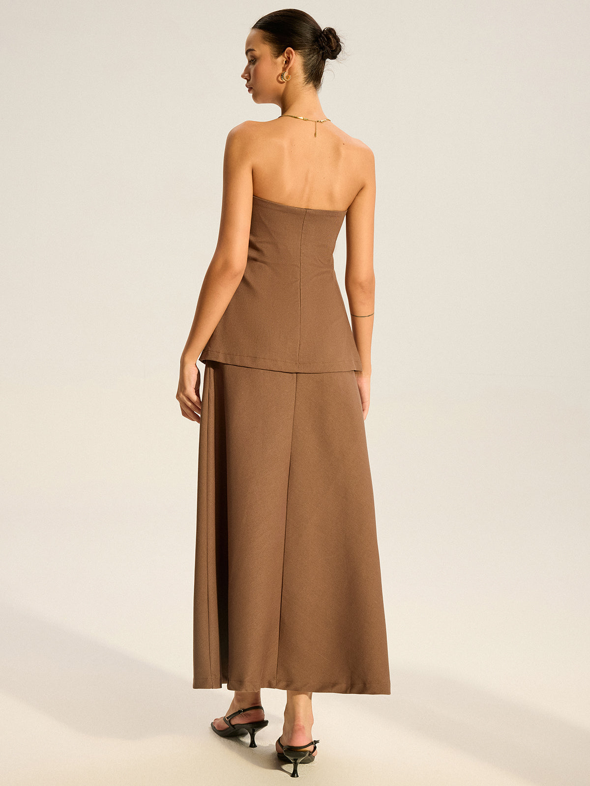 Strapless Layered Maxi Dress — Svelte Chic