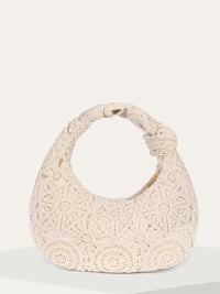 Плетена чанта с плетена дръжка