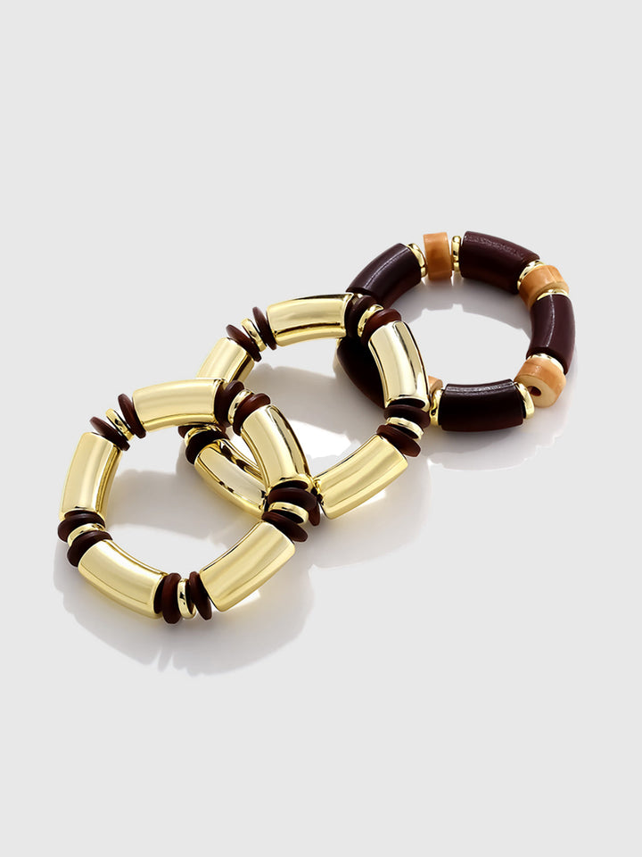 Hacimli Ahşap ve Reçine Bilezikler