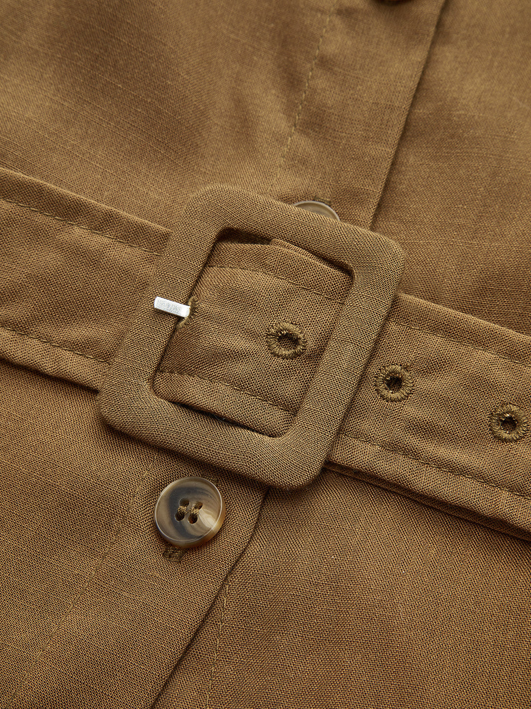 Kemerli Düğmesiz Askısız Maksı Elbise