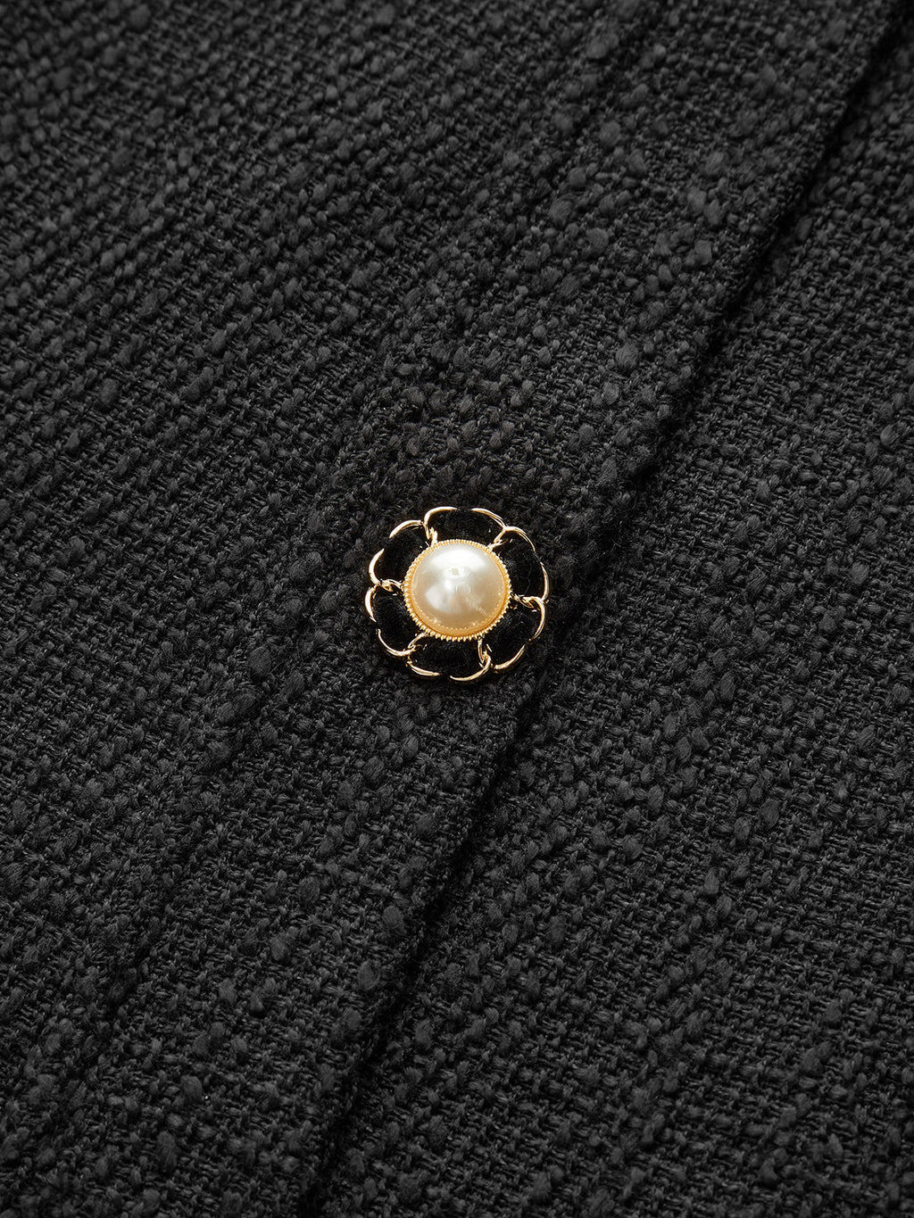 Tweed Button Mini Dress — Svelte Chic