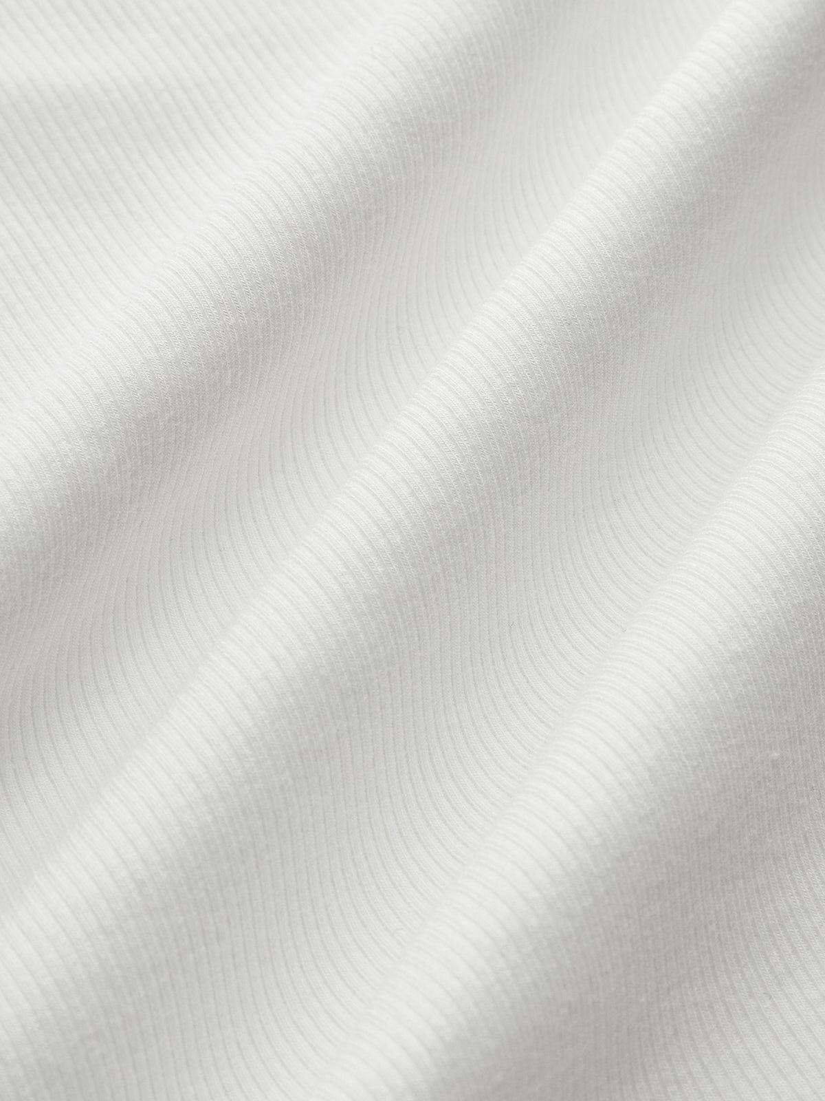 Ribbed Crew Neck Cotton Blend Top — Svelte Chic