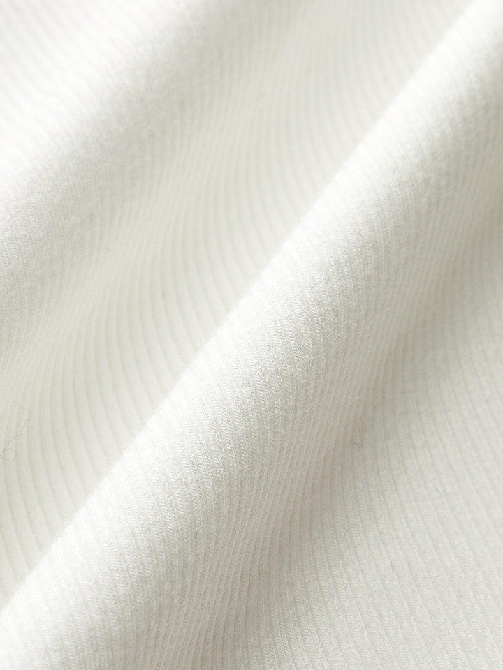 çizgili örgülü yuvarlak yaka tank üst