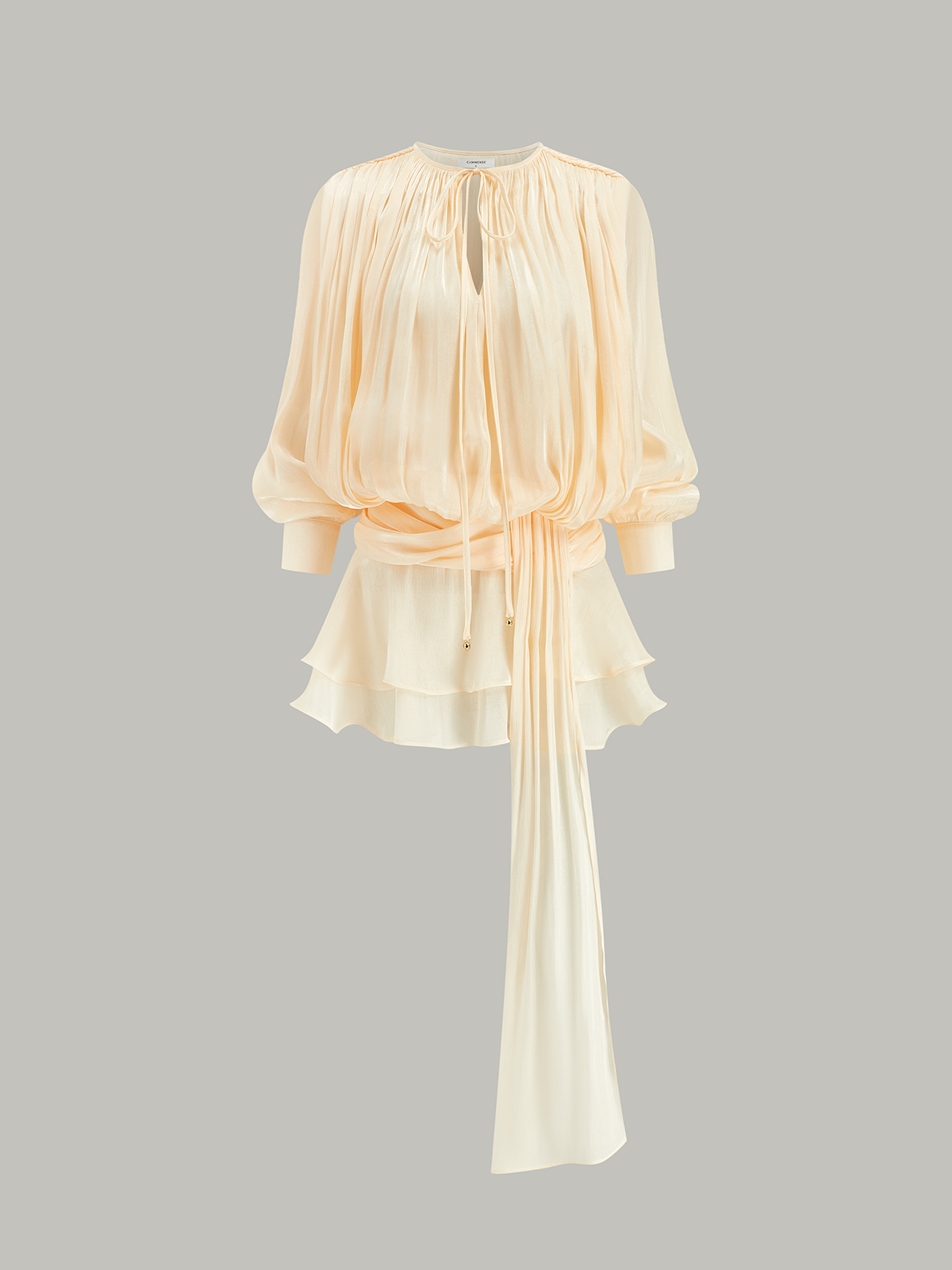 Tiered Draped Mini Dress — Svelte Chic