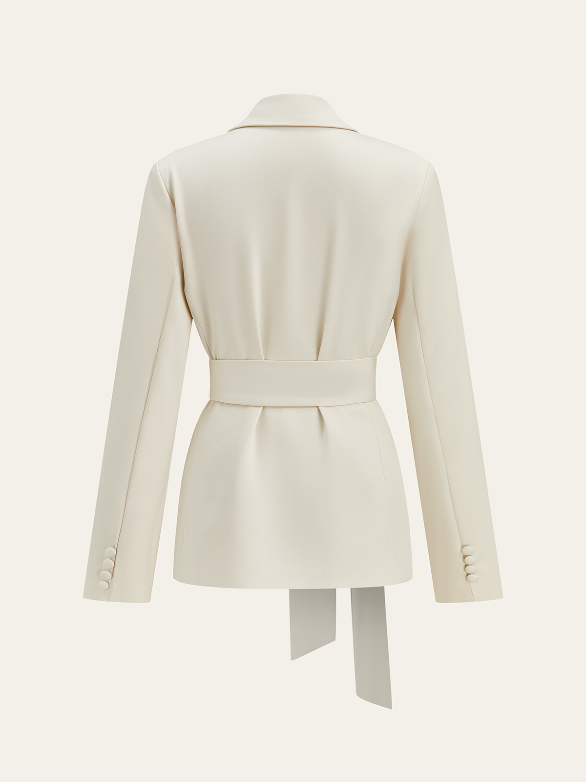 Belted Woven Blazer — Svelte Chic