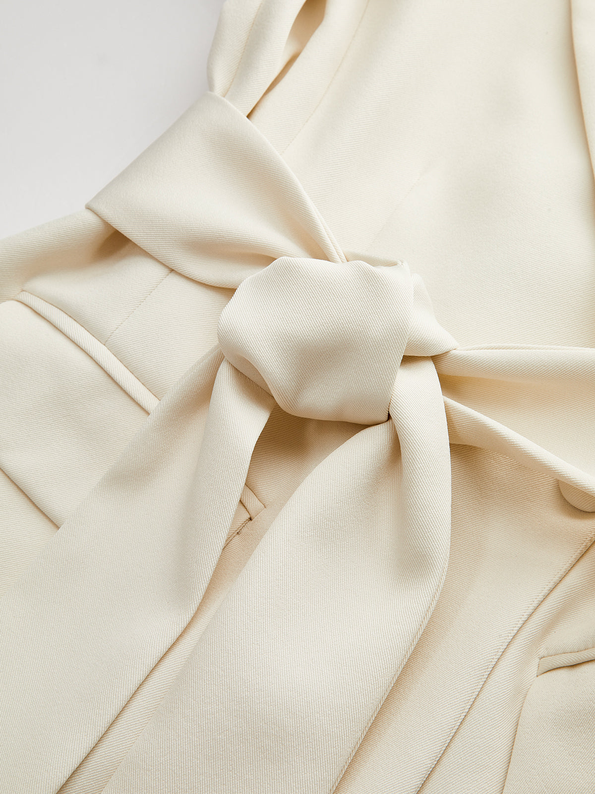 Belted Woven Blazer — Svelte Chic