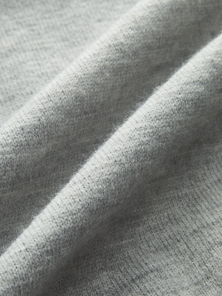 Çiçek Appliğe Kap-Sleeve Örgü Üst