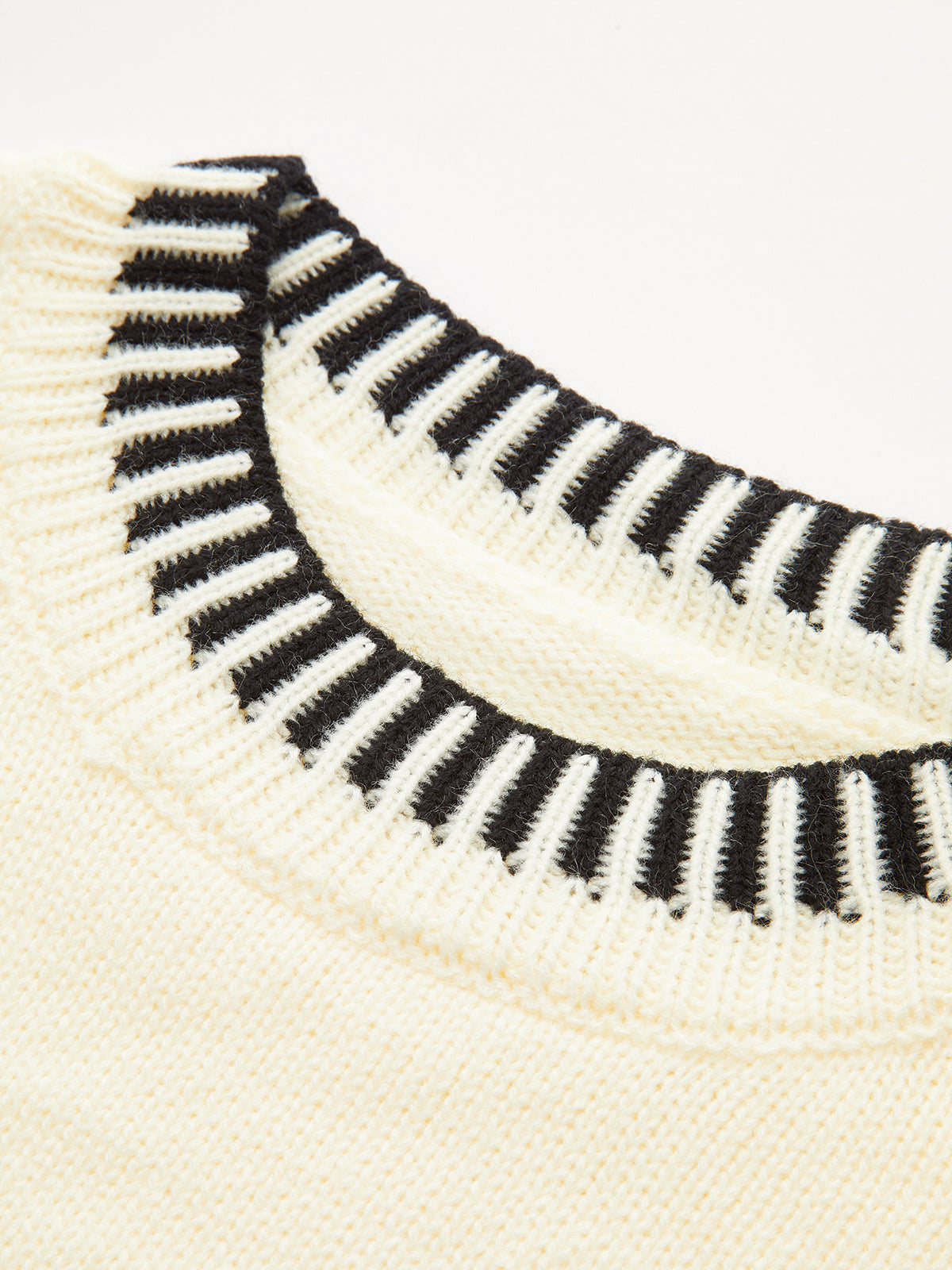 Contrast Stripe Trim Knit Top — Svelte Chic
