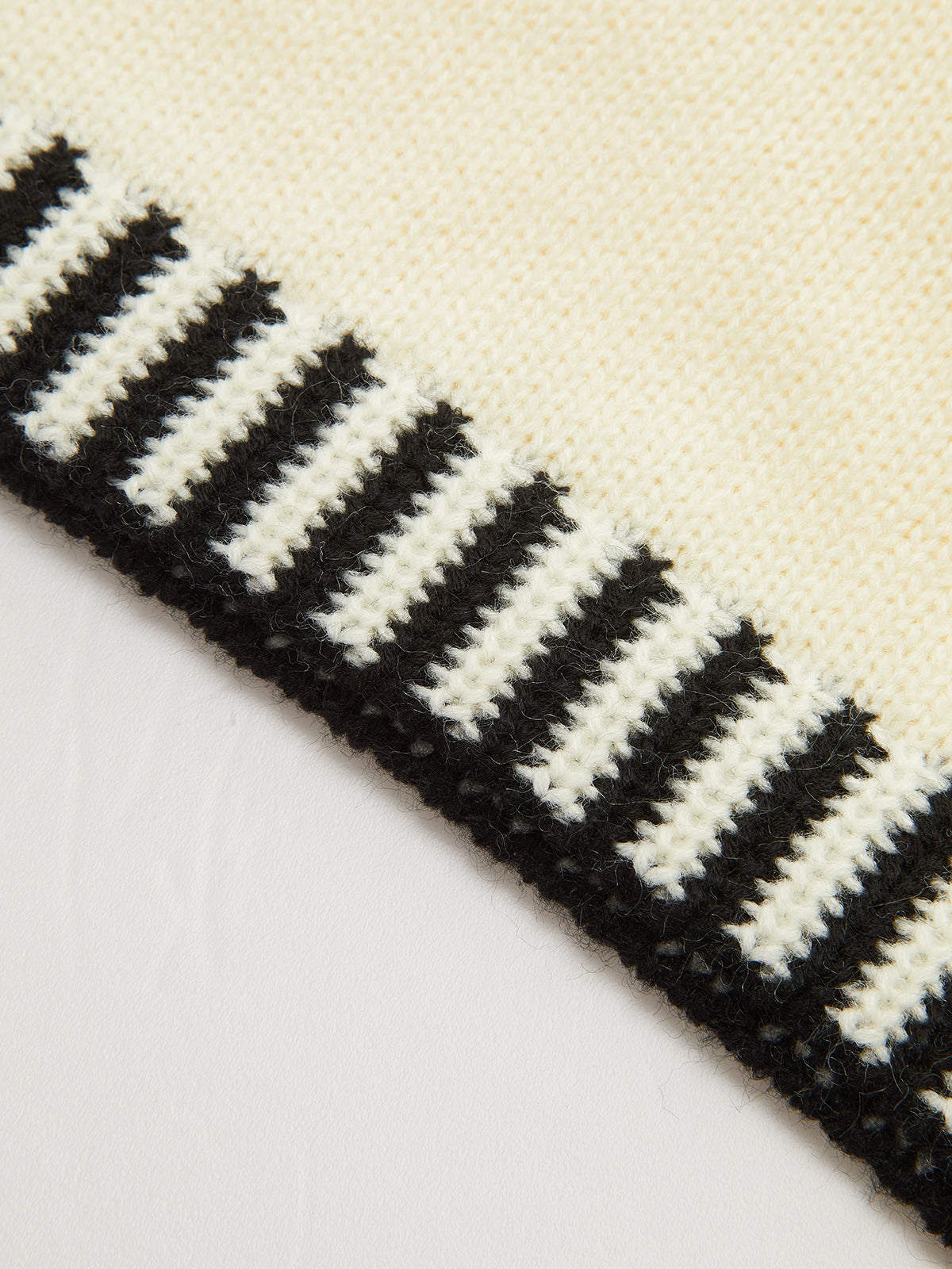 Contrast Stripe Trim Knit Top — Svelte Chic