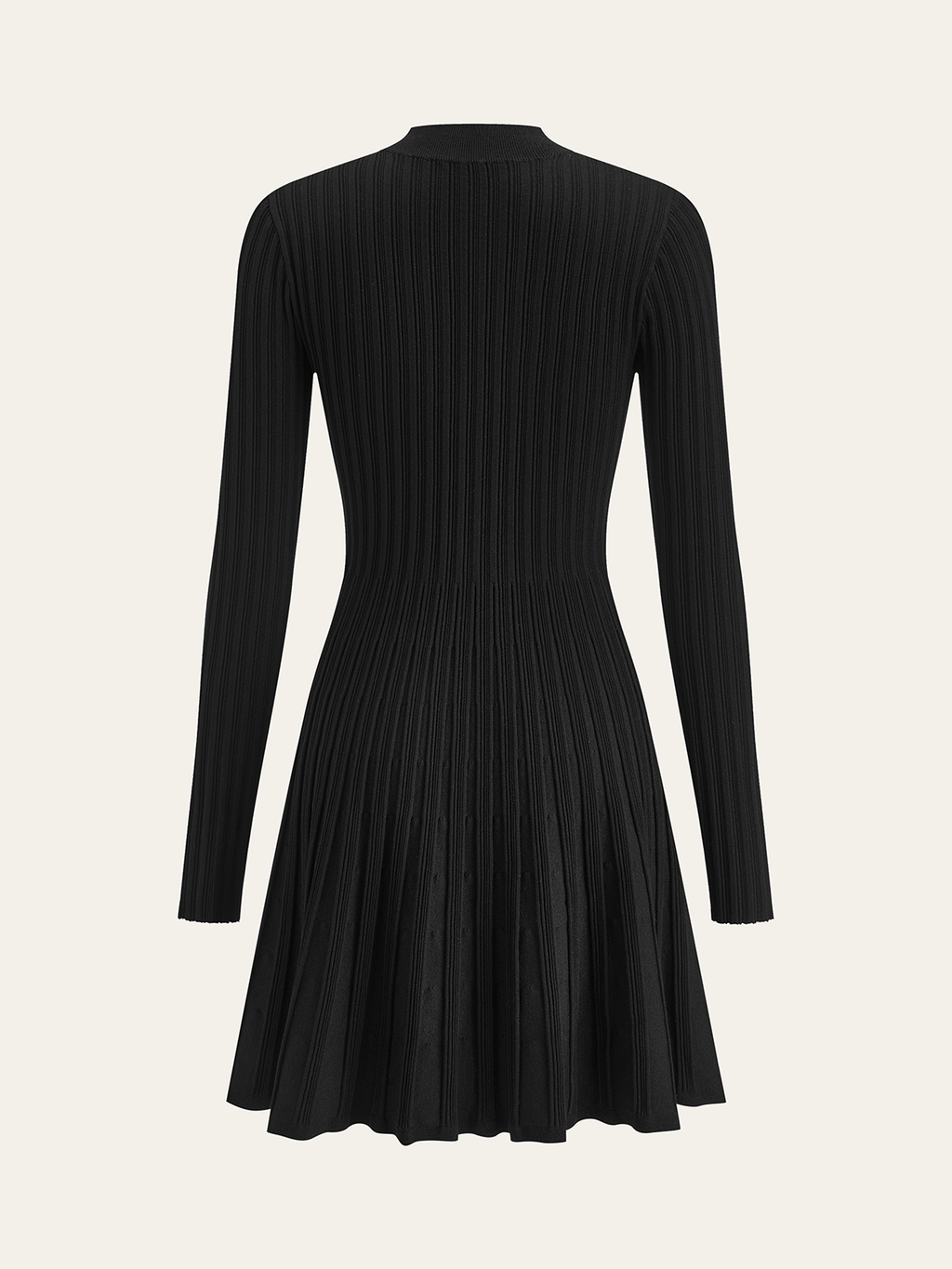 Knot Neck A-Line Knit Dress — Svelte Chic