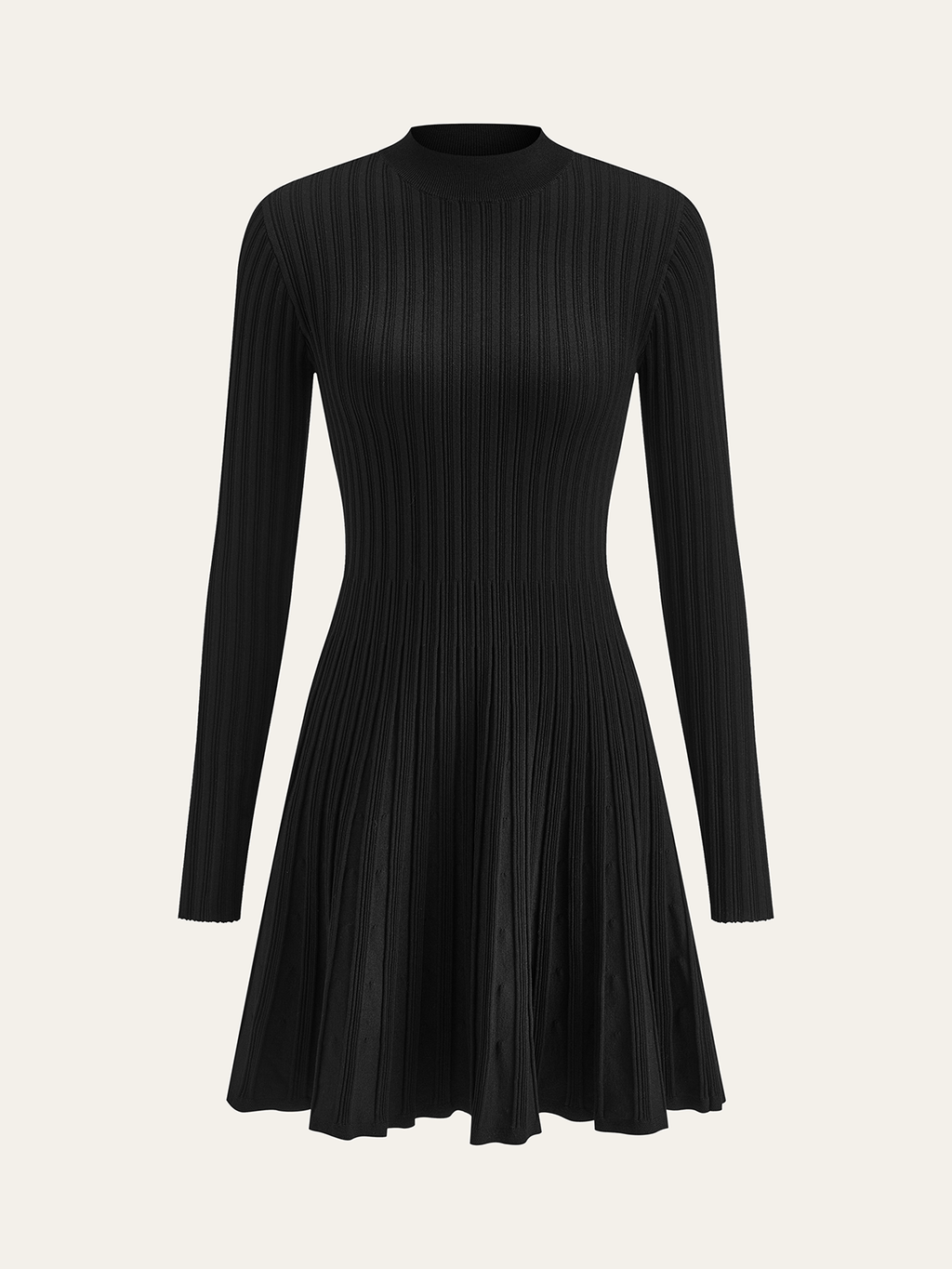 Knot Neck A-Line Knit Dress — Svelte Chic