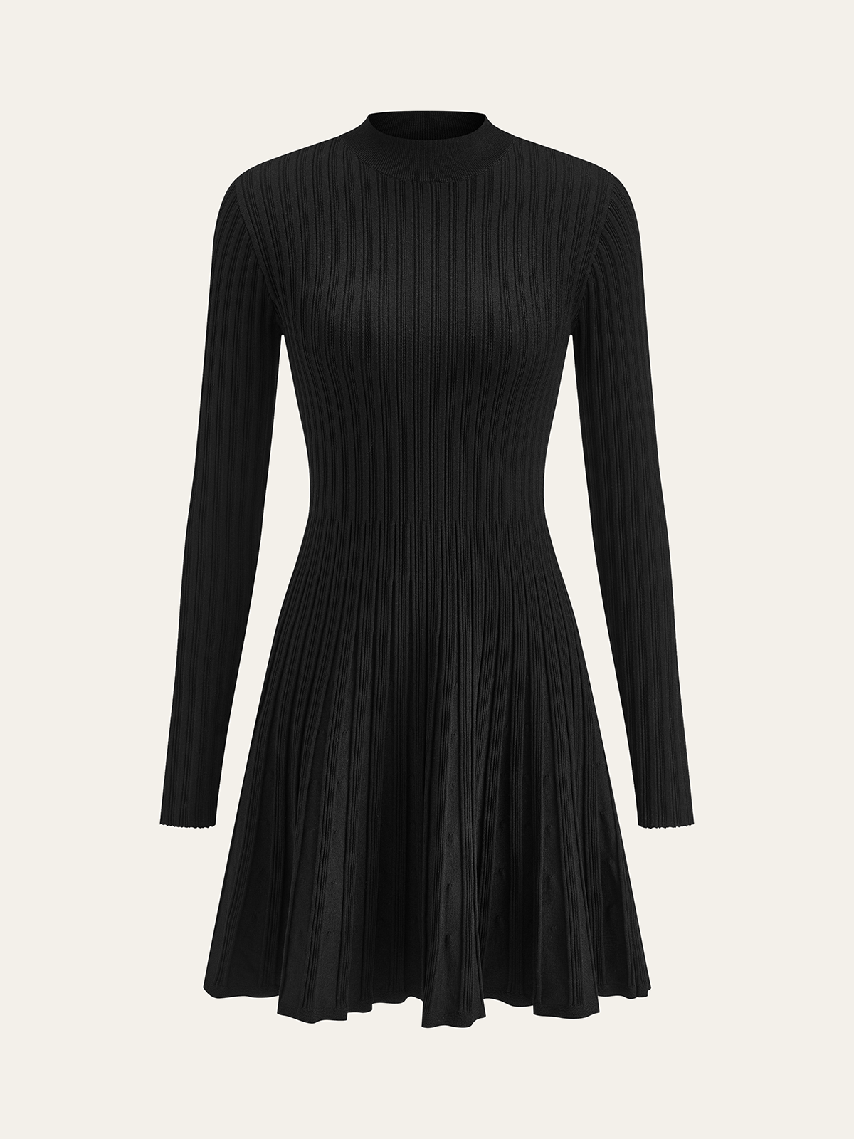 Knot Neck A-Line Knit Dress — Svelte Chic