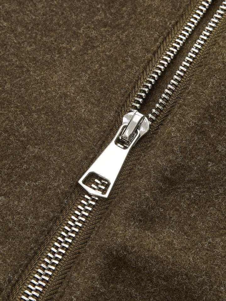 fermuarlı ön çıtçıtlı kolsuz yelek