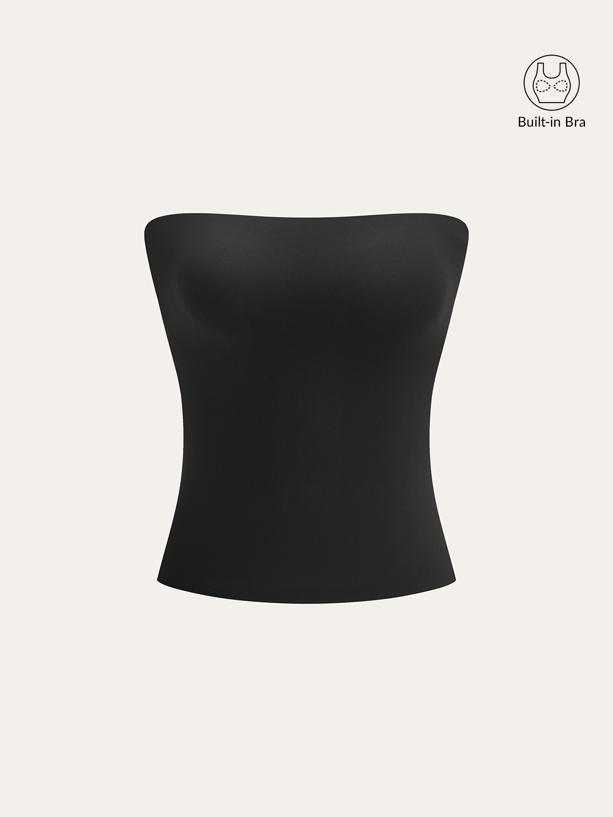 Strapless Padded Jersey Top — Svelte Chic