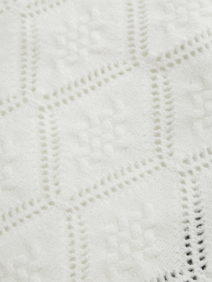 Şık Görünüm İçin Trend Renkli Kenar Detaylı Bağcıklı Örme Hırka