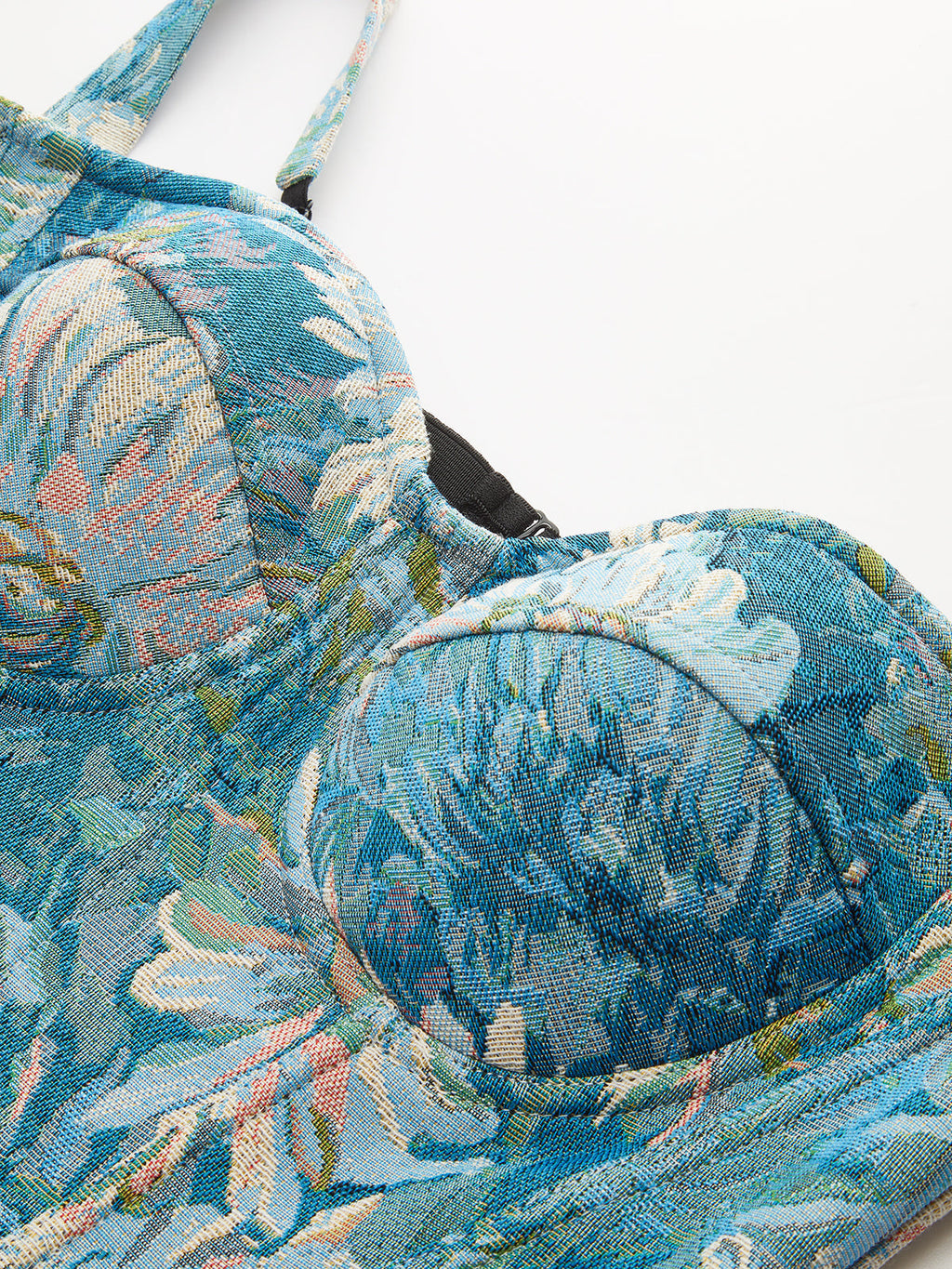 Floral Jacquard Corset Top — Svelte Chic