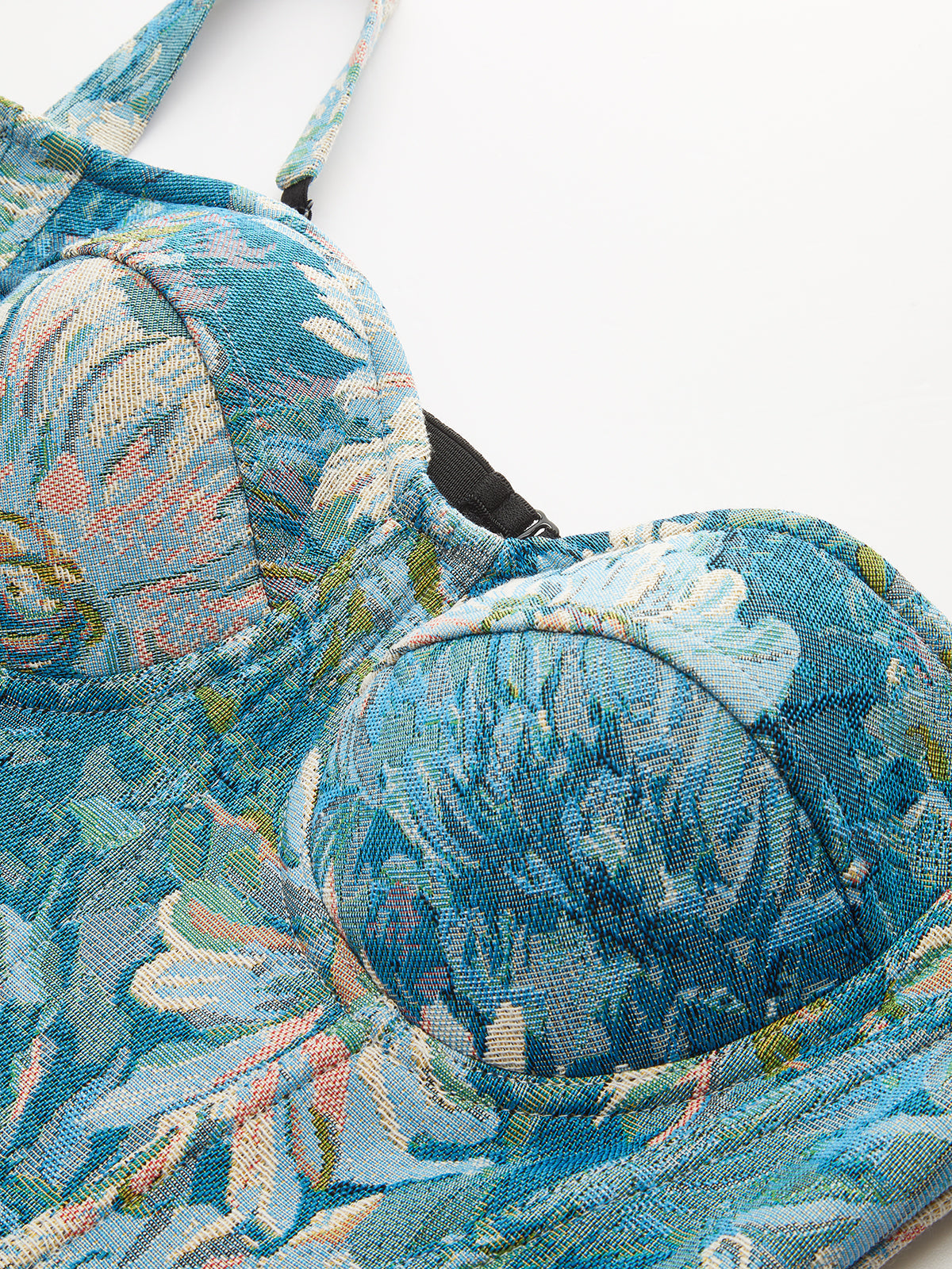 Floral Jacquard Corset Top — Svelte Chic