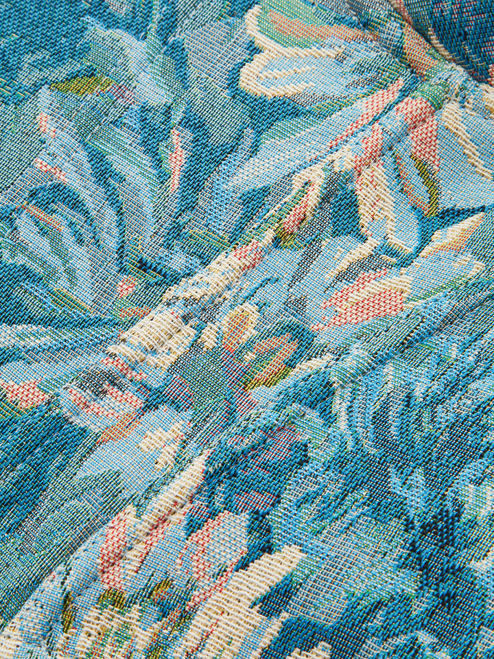 Çiçek Desenli Jakarlı BelkorseÜst