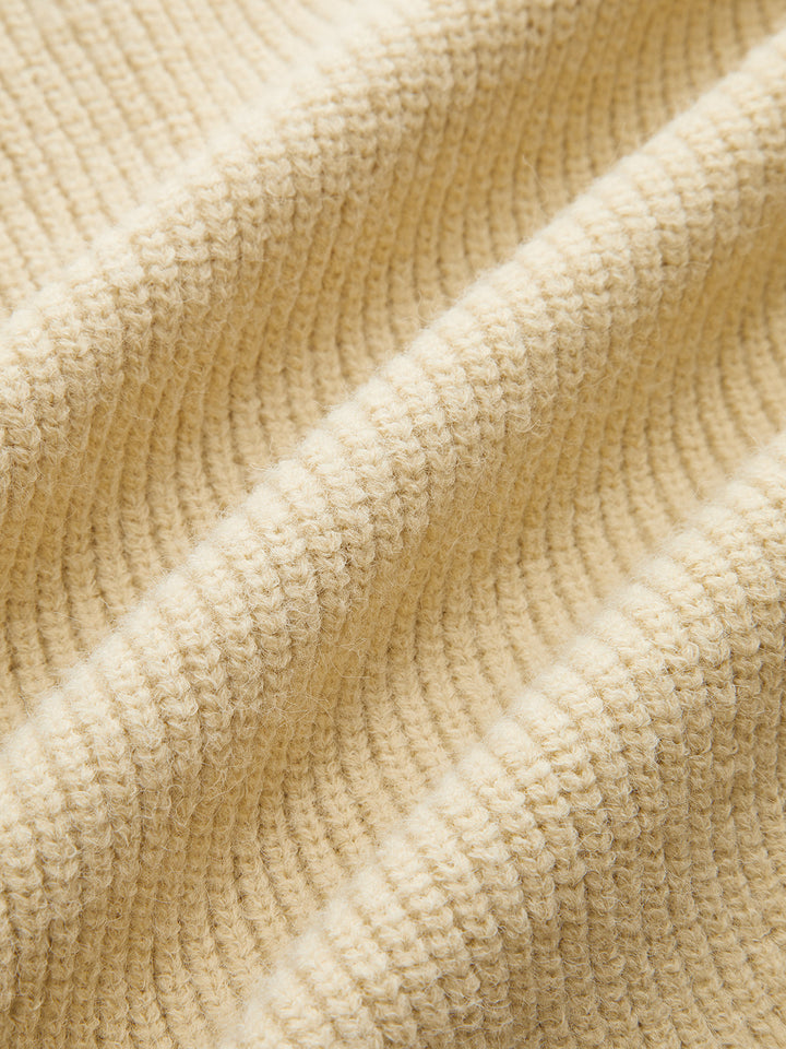 Kot Panel Düğmeli Örgü Hırka