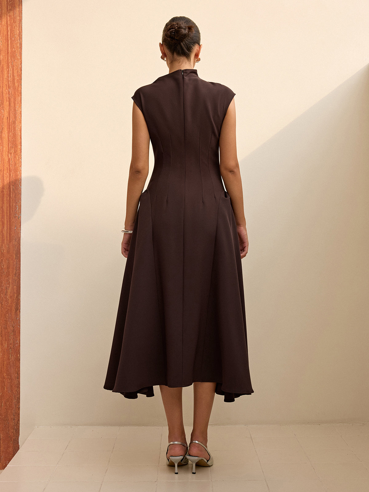 Asymmetric Neck Maxi Dress — Svelte Chic