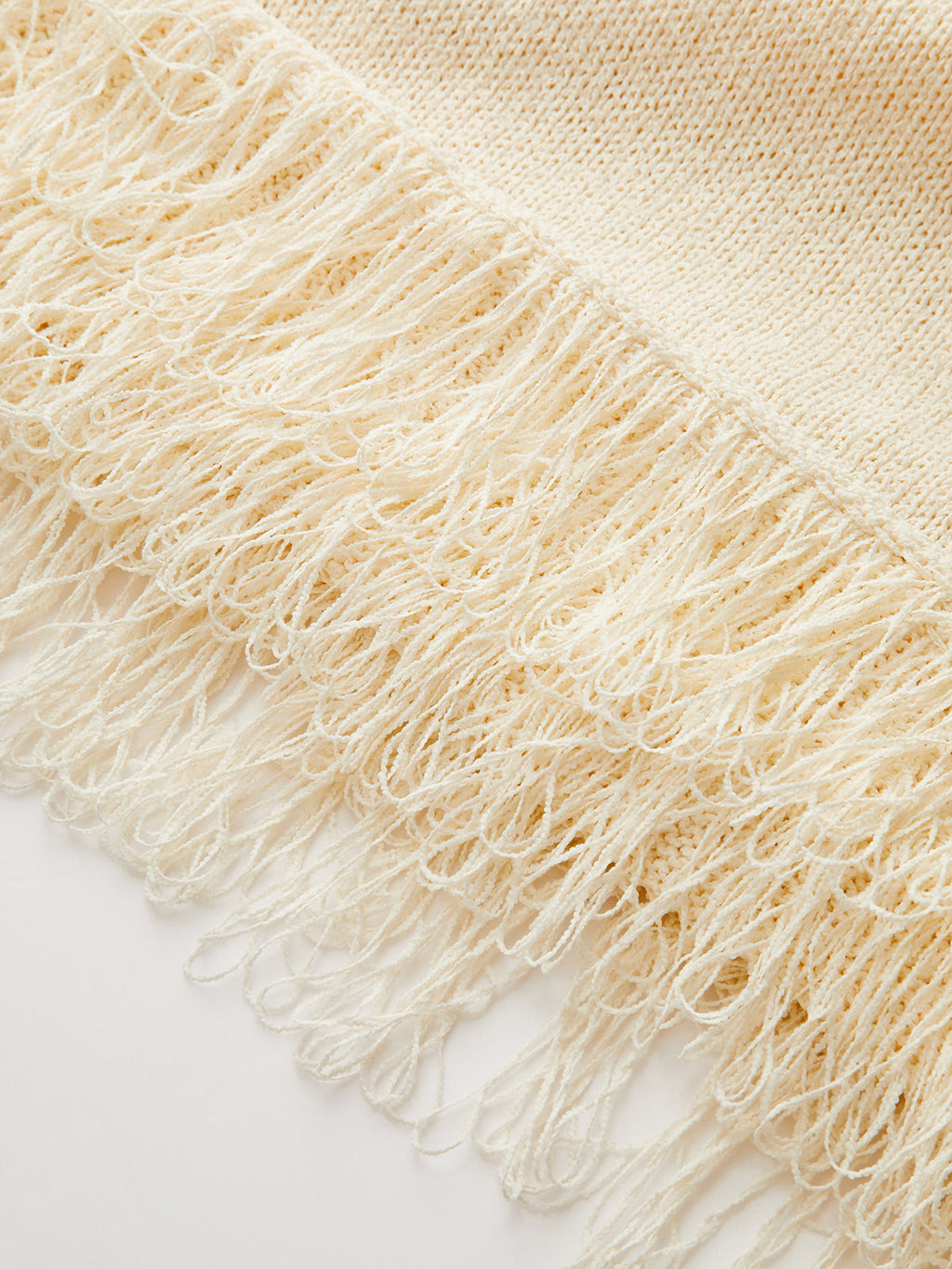 Braided Strap Fringe Knit Dress — Svelte Chic