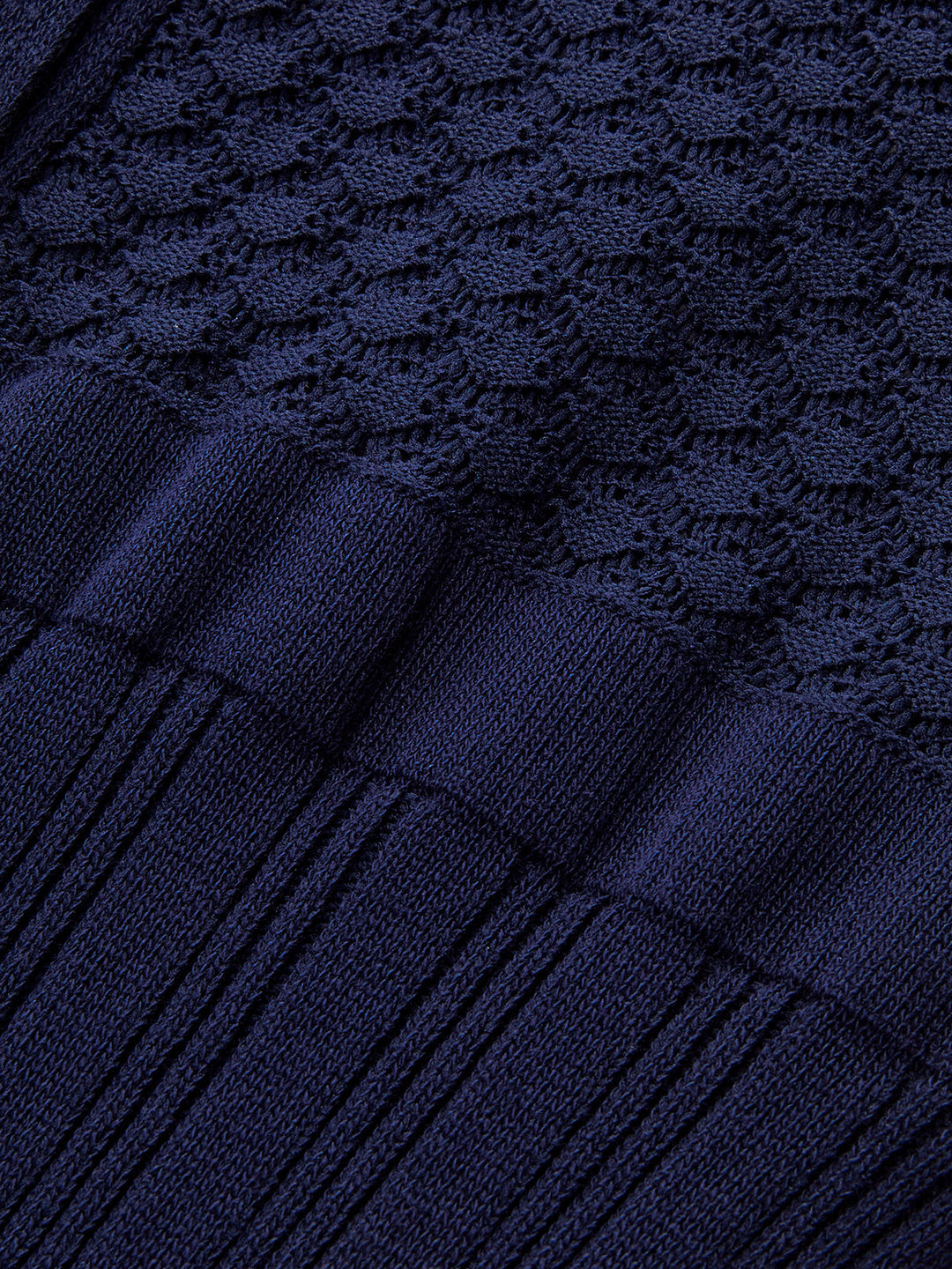 Düğme Ön Şeffaf Örgü Maksi Elbise