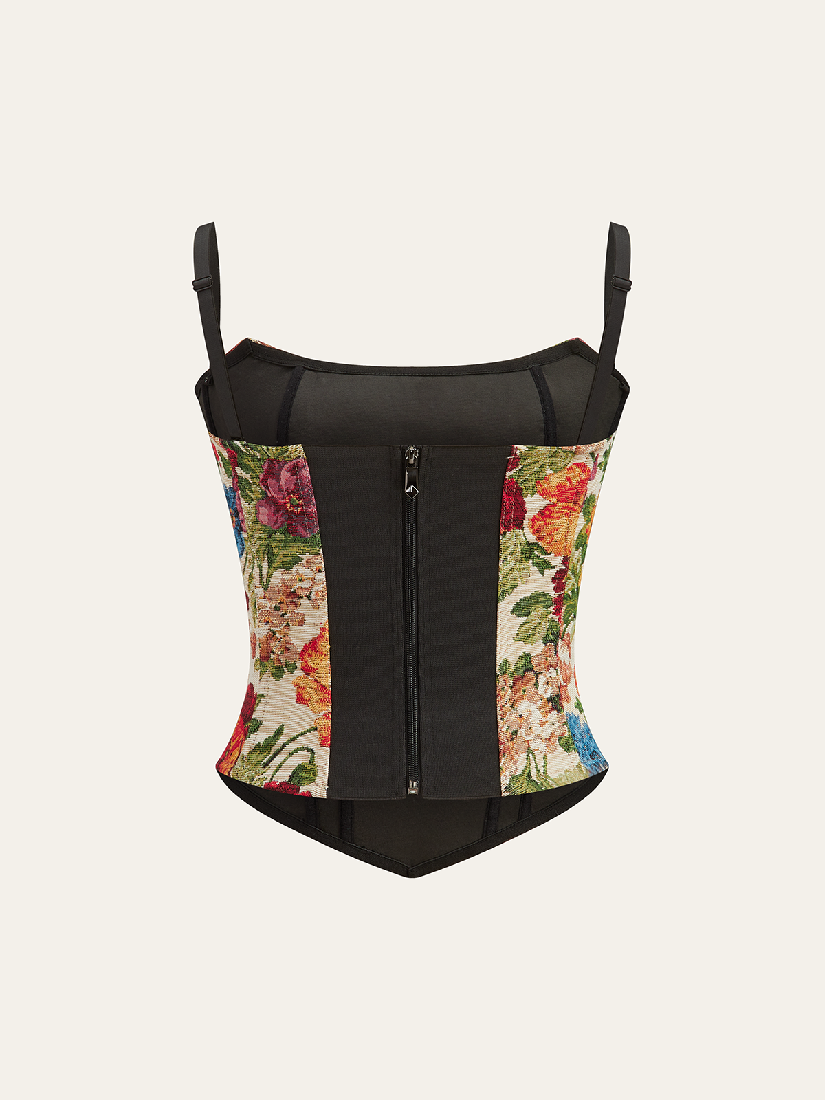 Floral Embroidered Cami Corset Top — Svelte Chic