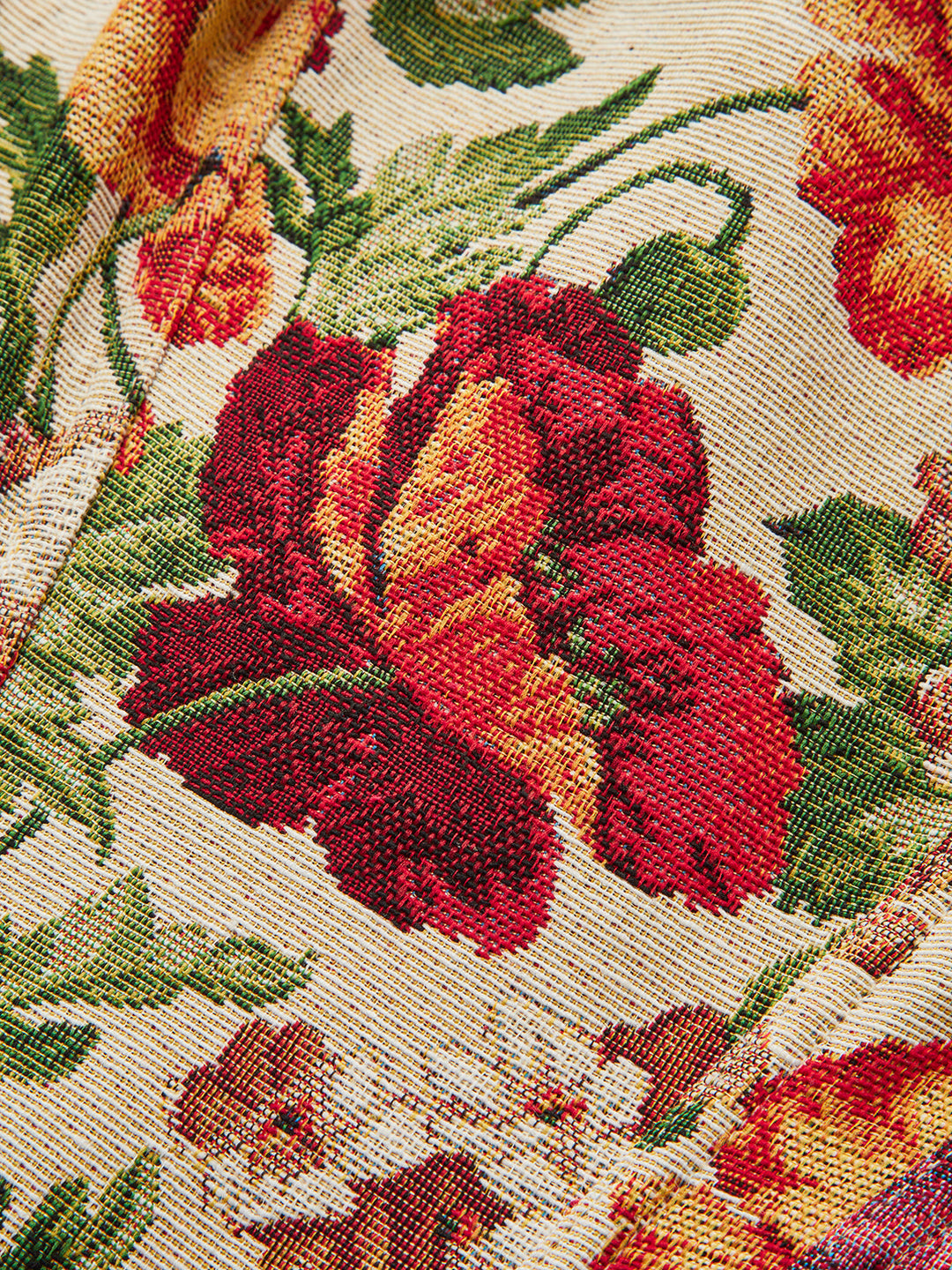 Çiçek İşlemeli Askılı Korsaj Bluz