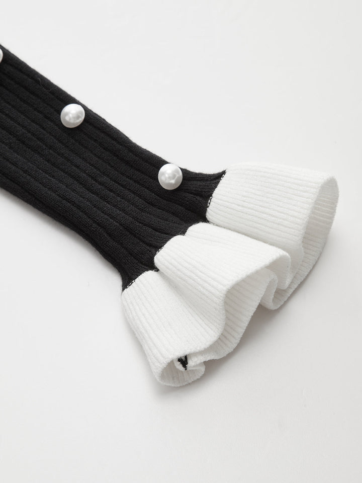 Kontrast Düğümlü Yaka Penye Midi Elbise