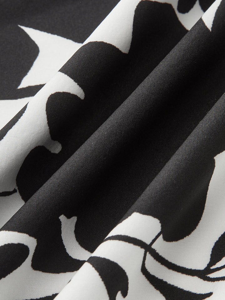 Макси рокля с флорален принт и колан с воланчета