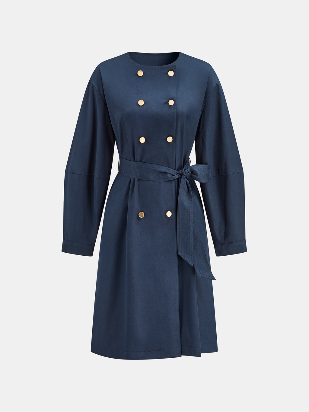Double Breasted Belted Trench Coat — Svelte Chic