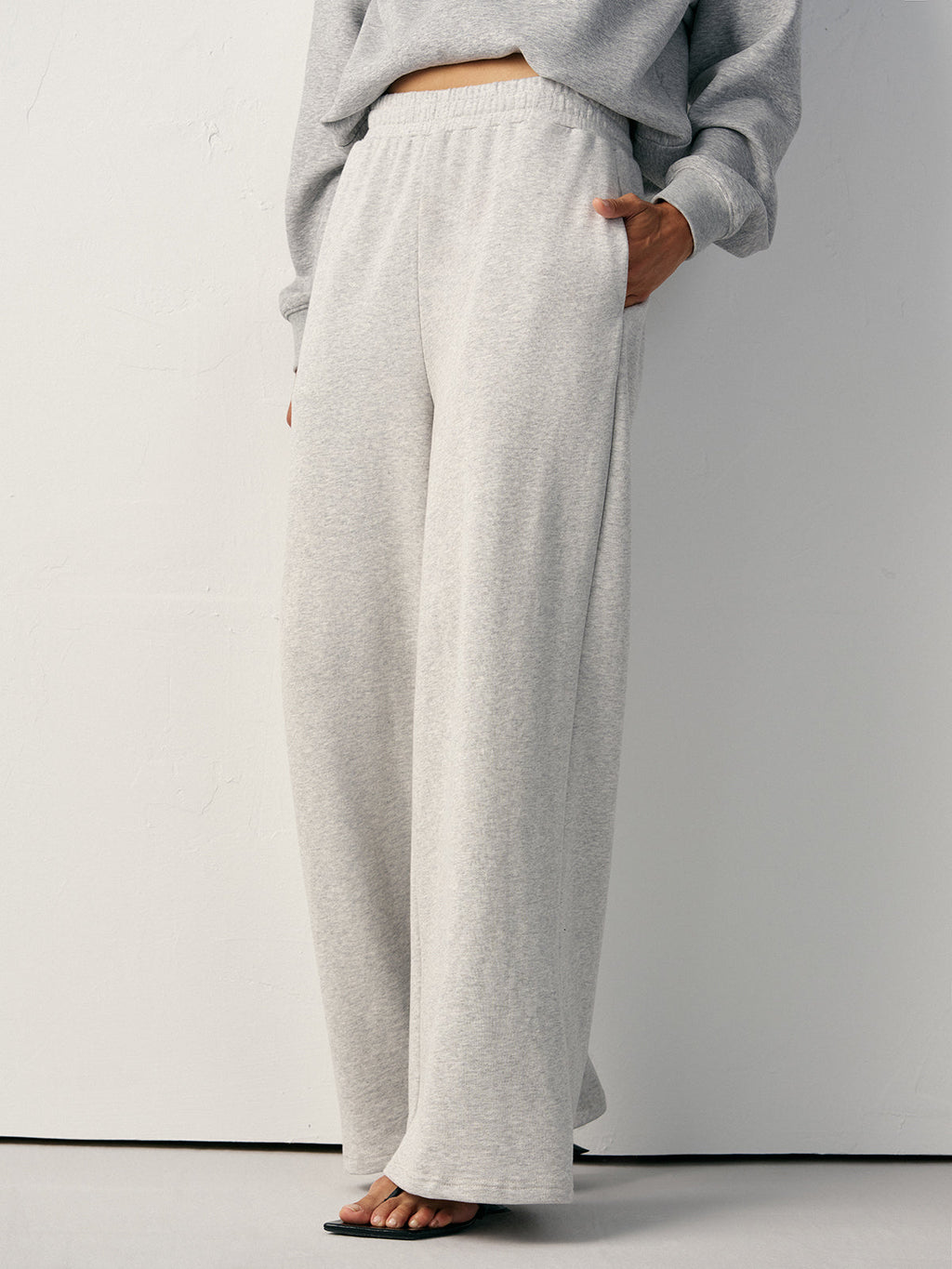 Cotton Blend Straight Leg Joggers — Svelte Chic