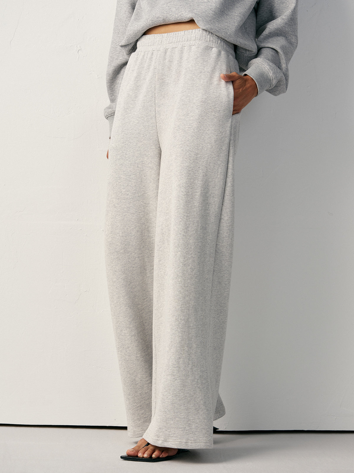 Cotton Blend Straight Leg Joggers — Svelte Chic