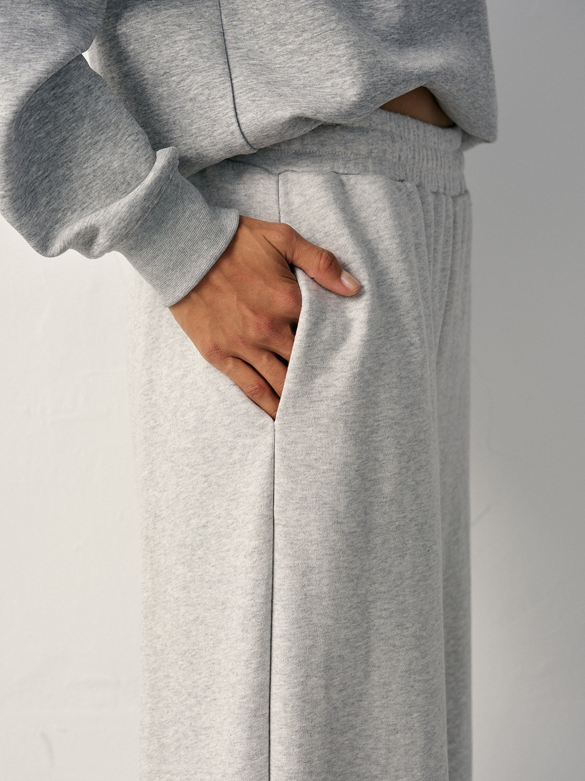 Cotton Blend Straight Leg Joggers — Svelte Chic