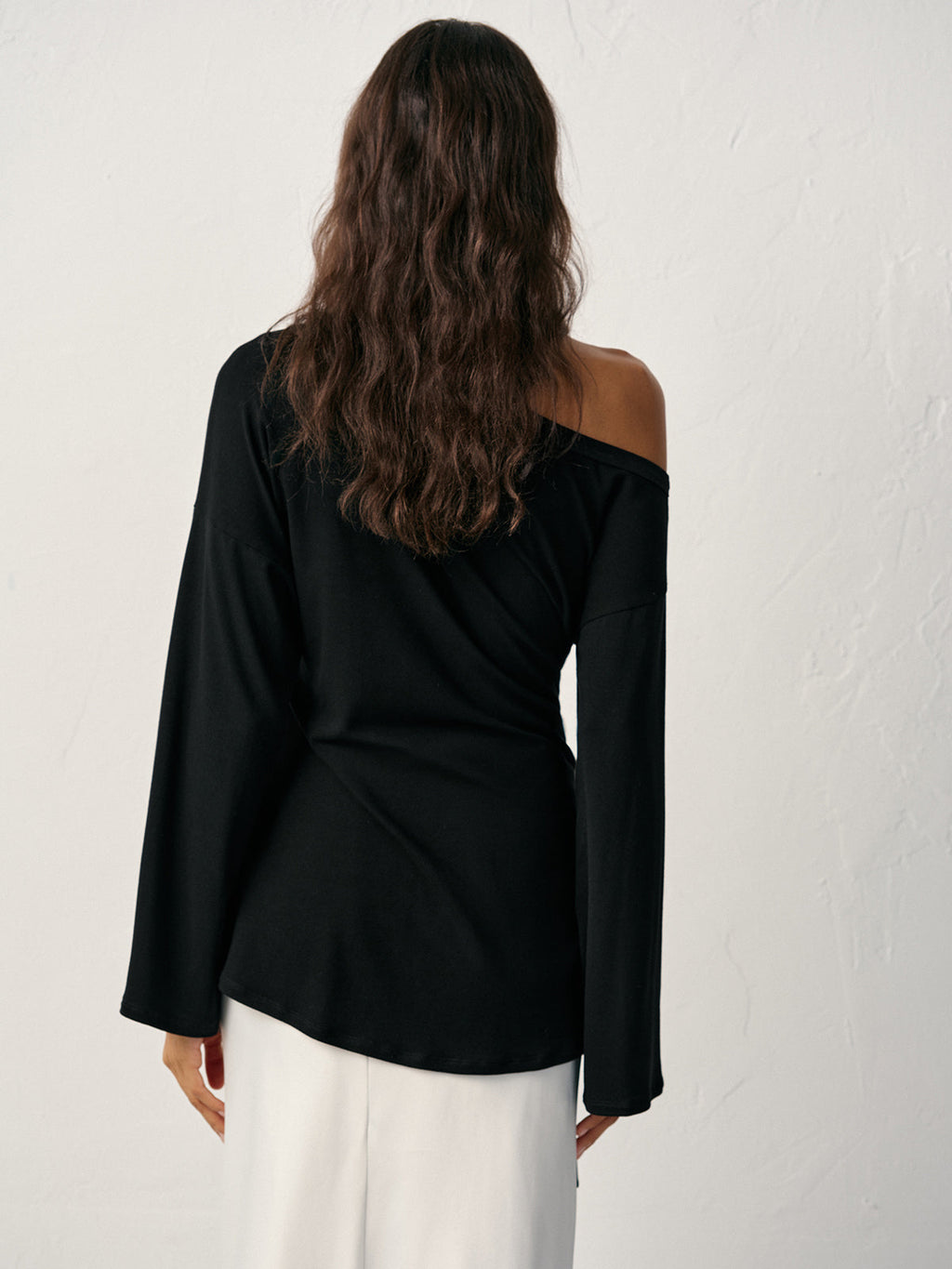 Off Shoulder Long Sleeve Top — Svelte Chic