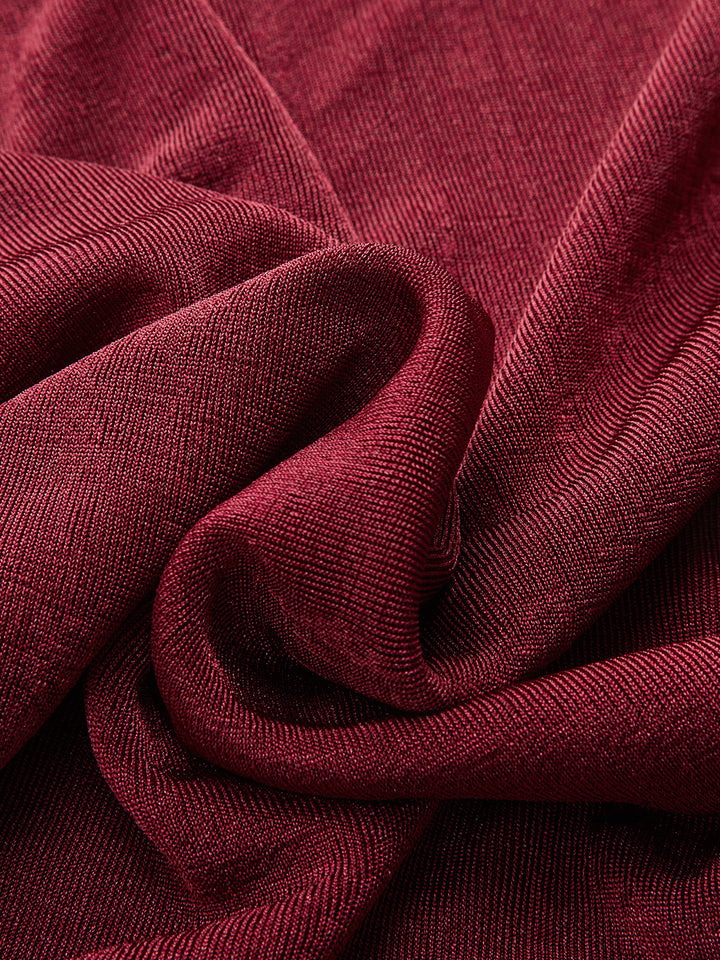 Drapeli Yakası Yarım Kol Tişört