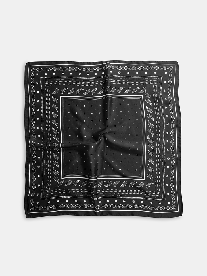 Kare Desenli Şık ve Trendy Paisley Eşarp