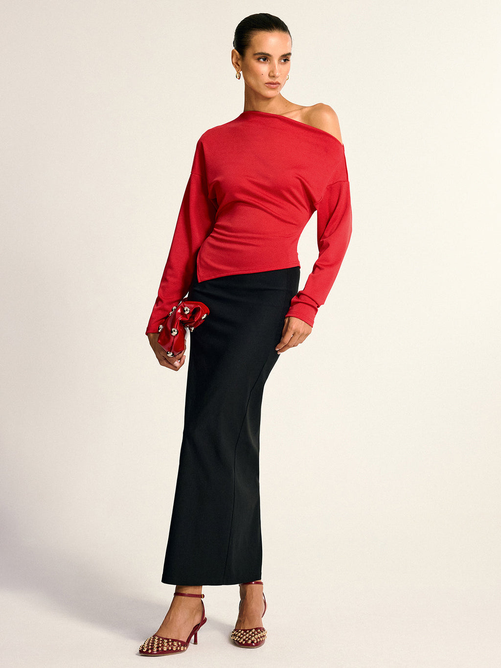 Asymmetric One Shoulder Blouse — Svelte Chic