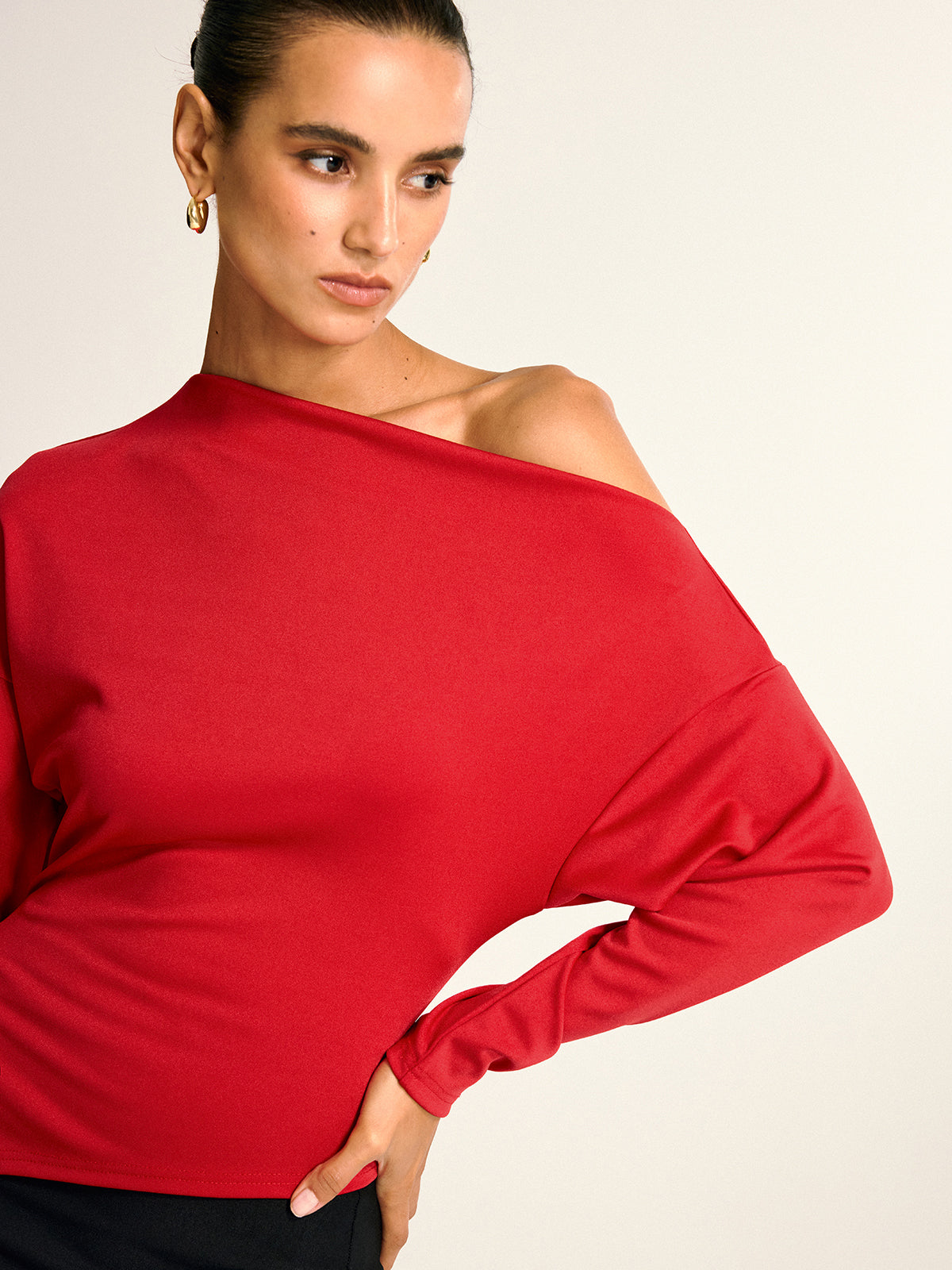 Asymmetric One Shoulder Blouse — Svelte Chic
