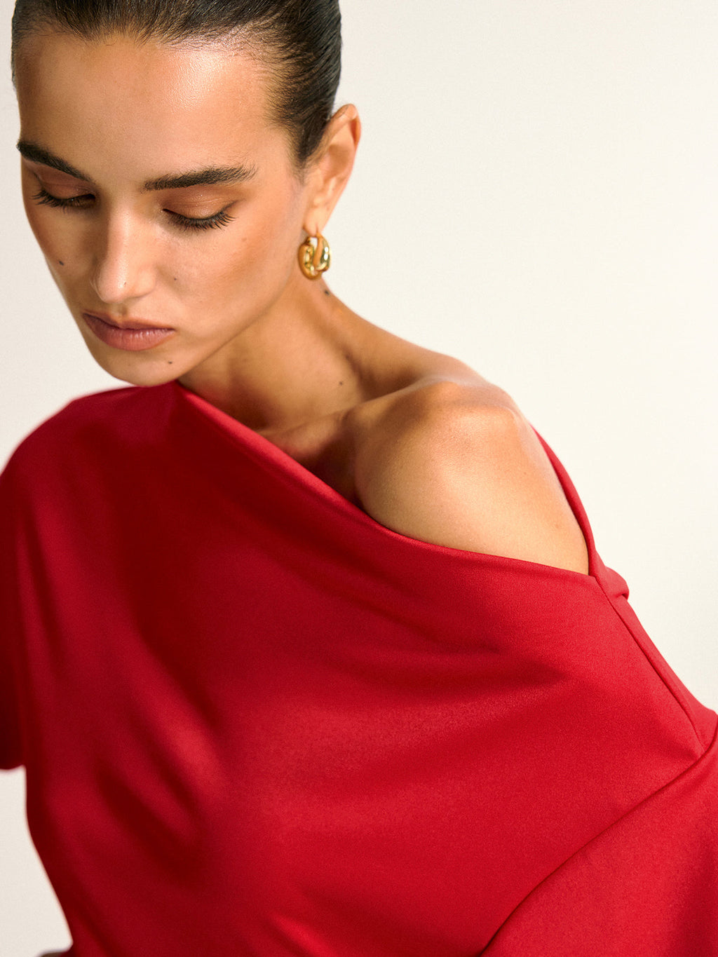 Asymmetric One Shoulder Blouse — Svelte Chic