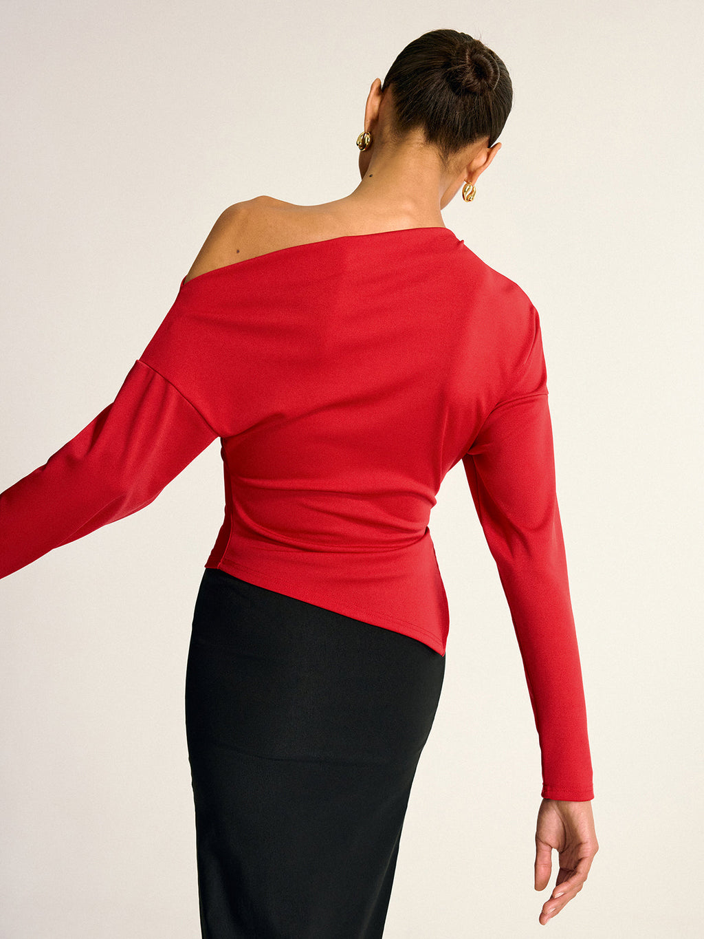 Asymmetric One Shoulder Blouse — Svelte Chic