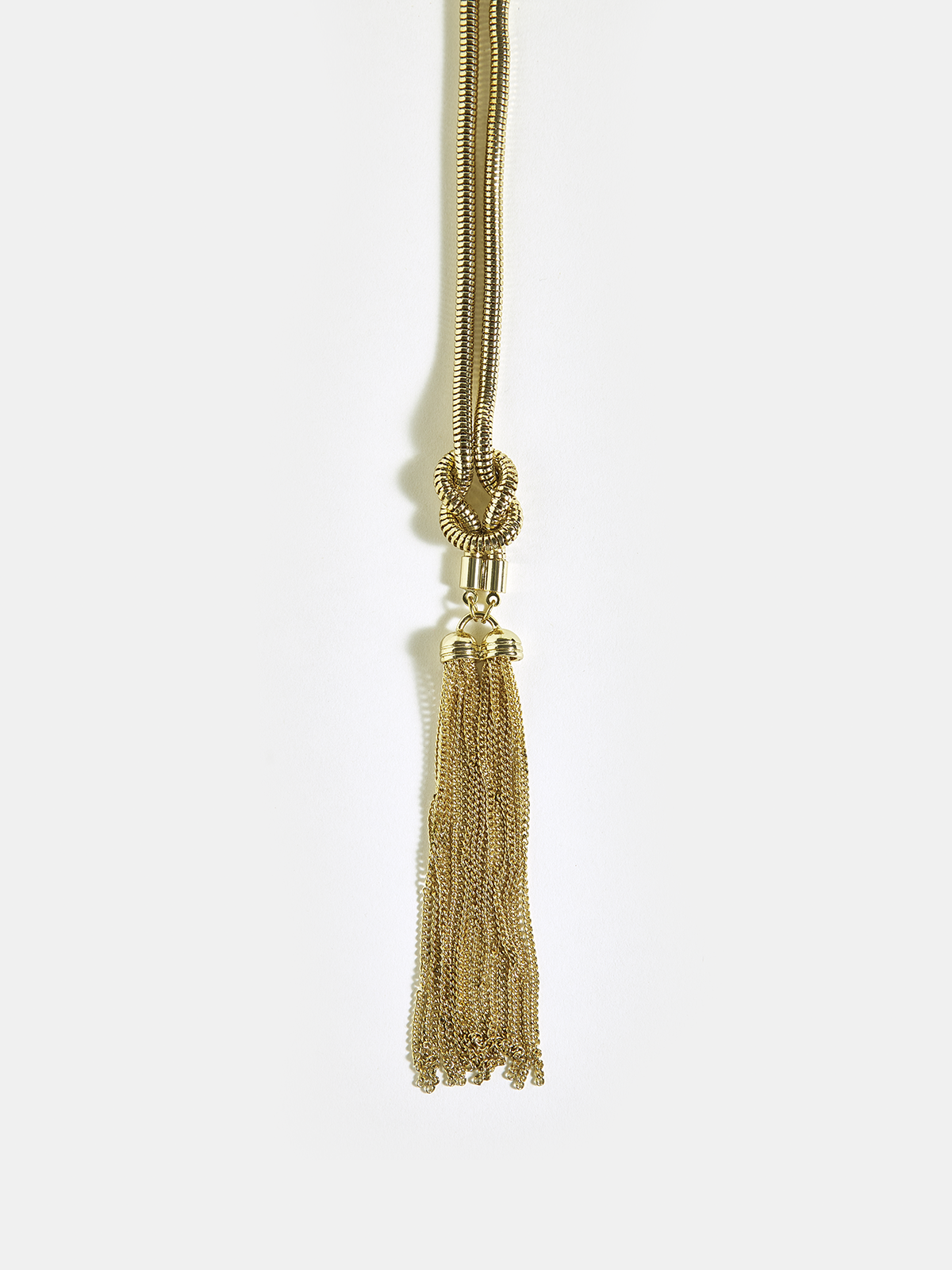 Tassel Knot Long Necklace — Svelte Chic