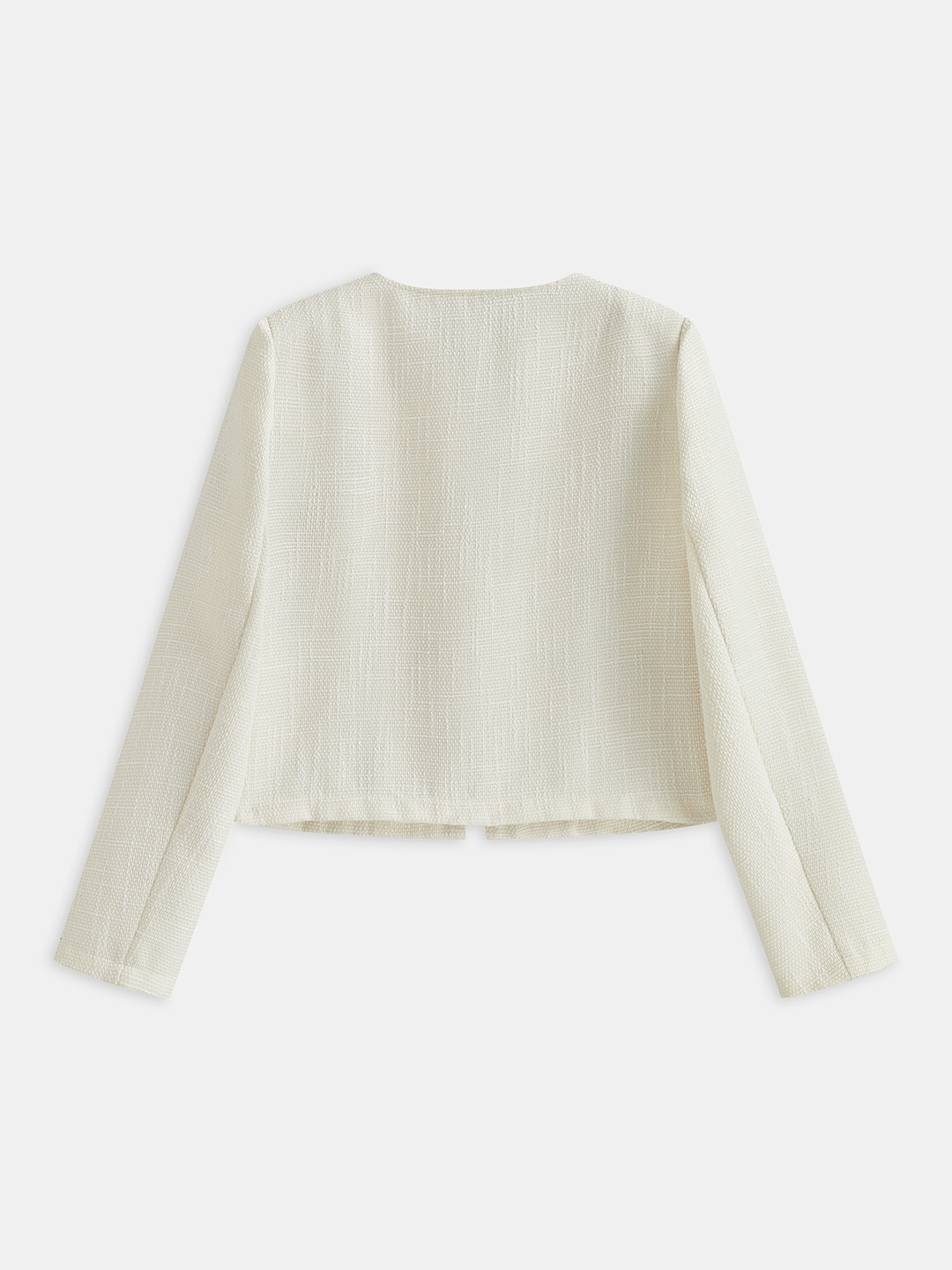 Yuvarlak Yaka Tronç ile Güzel Kontrastlı Blazer